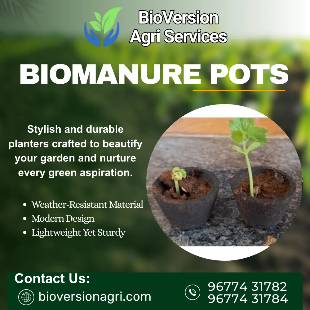 BioManure Pots Manufacturer in Tamilnadu – BioVersion Agri Services